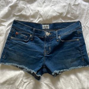 HUDSON JEANS | AMBER RAW EDGE HEM JEAN SHORTS SIZE 24